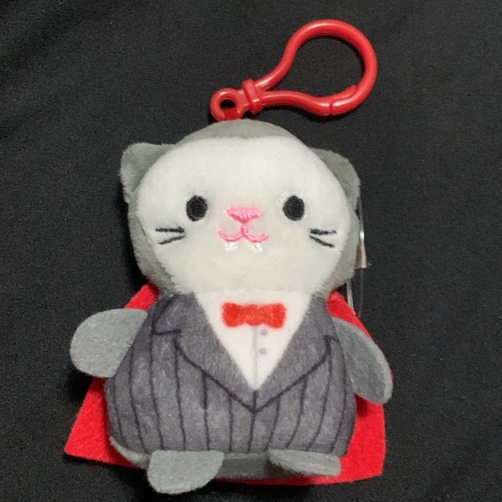 Vampire Cat Halloween Animal Adventures Mini Bag Clip Purse Charm